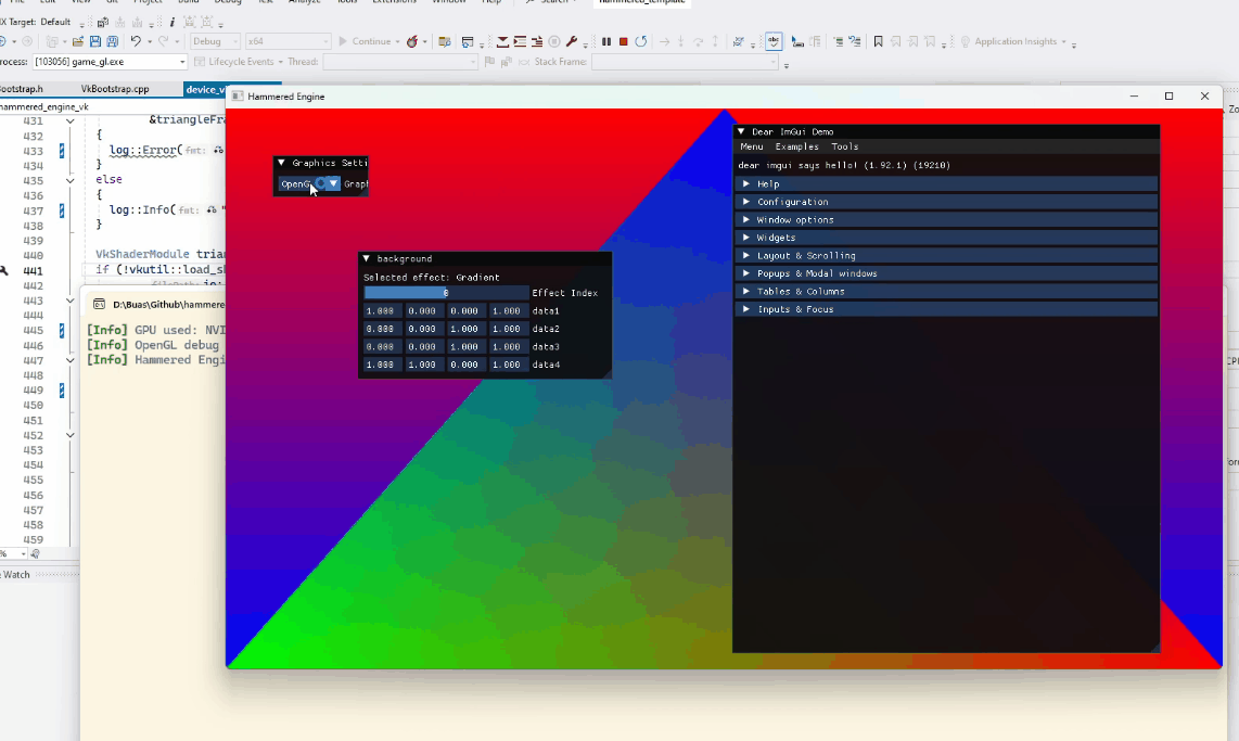 Hammered Engine | Cmake setup Preview